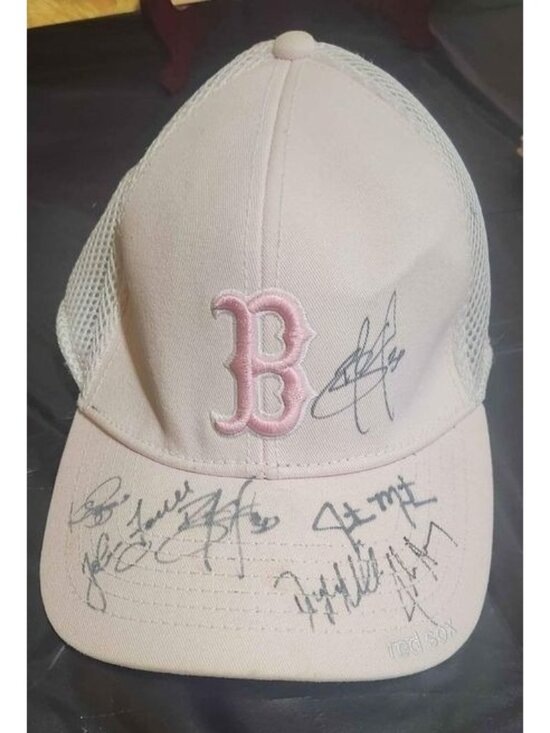 2008 Boston Red Sox Team Signed Hat JD Drew Kevin Cash John Farrell Auto Cap main image 5